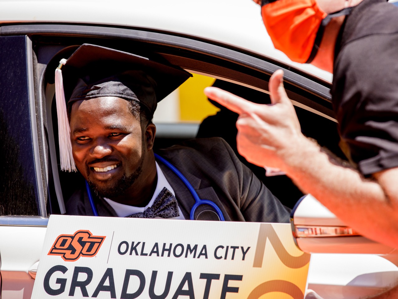 osu-okc drive by graduation student