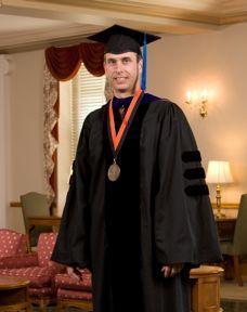Brett Carver in Commencement Regalia