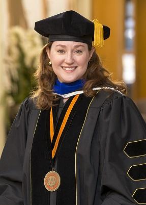 Amanda Morris in Commencement Regalia