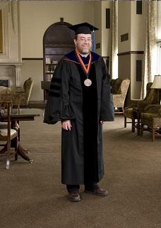 Jeffrey Spitler in Commencement Regalia