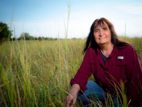 Portrait of Gail Wilson in Field